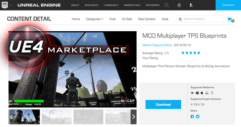 UE4 MULTIPLAYER SHOOTER V2: BLUEPRINTS - LIVE ON UE4 MARKETPLACE! - MoCap Online