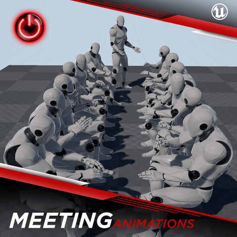 Office / Meeting - 3D Character Animations Life MoCap Online UE4