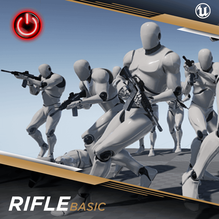 RIFLE: MOCAP ANIMATION PACKS Rifle MoCap Online UE4 BASIC 