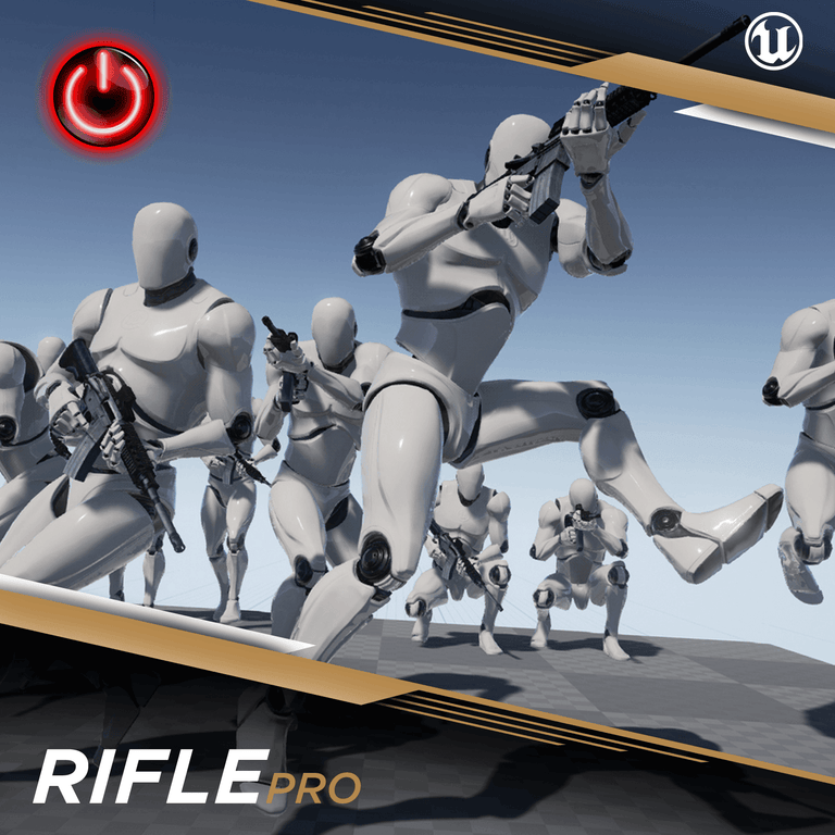 RIFLE: MOCAP ANIMATION PACKS Rifle MoCap Online UE4 PRO 