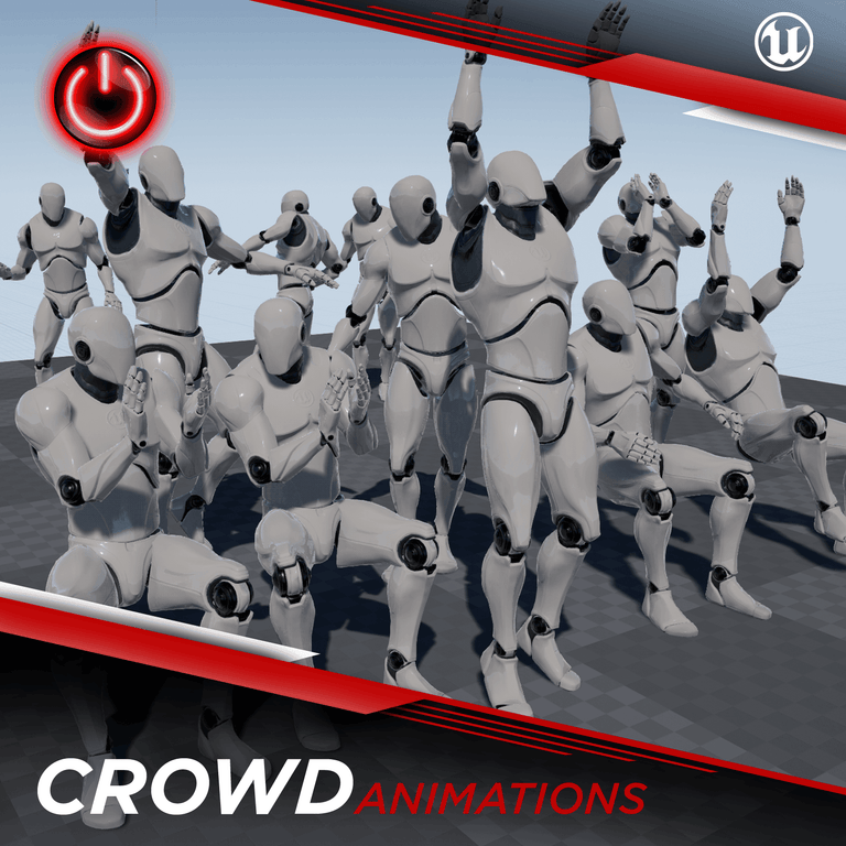 Crowd - 3D Character Animations Life MoCap Online UE4 