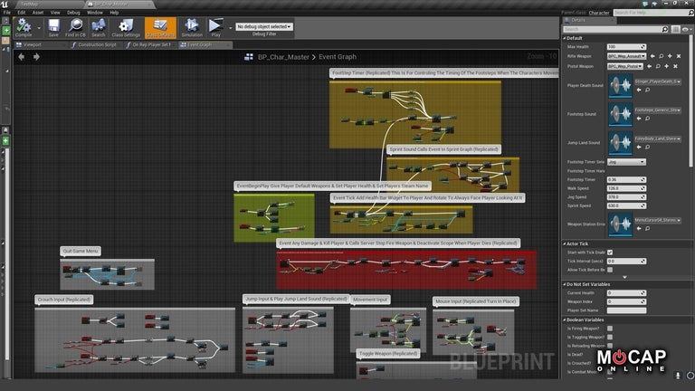UE4 Blueprints: Multiplayer 3rd Person Shooter - MoCap Online