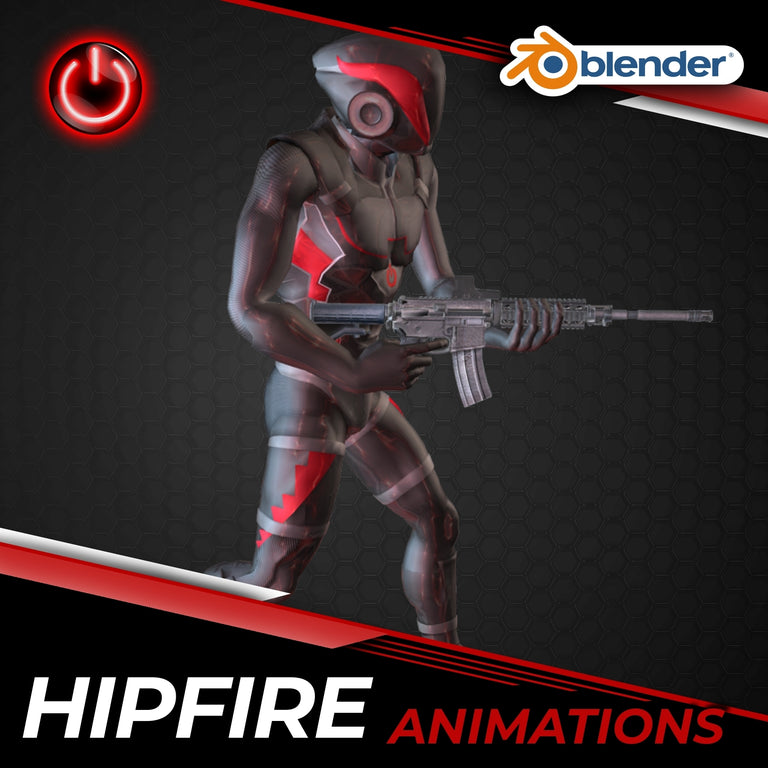 HipFire Shooter﻿ - 3D Character Animations