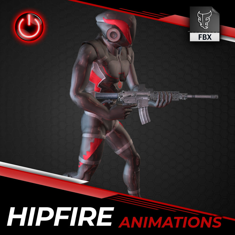 Hipfire Shooter﻿ - 3D Character Animations - Animation Preview