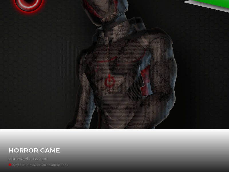 Zombie survival game using Horror Pack